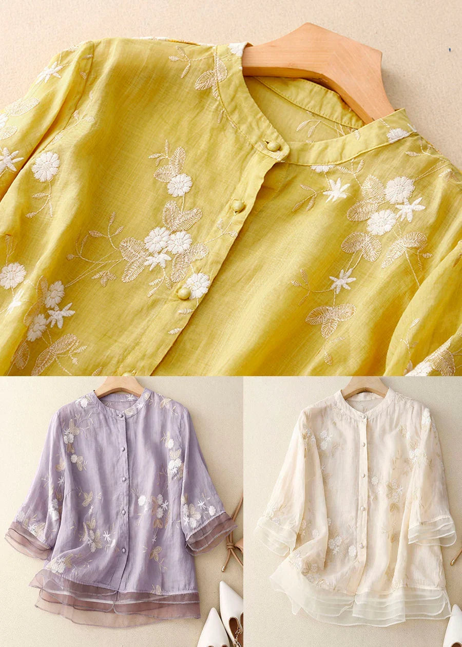 Eloise - Elegant Embroidered Blouse