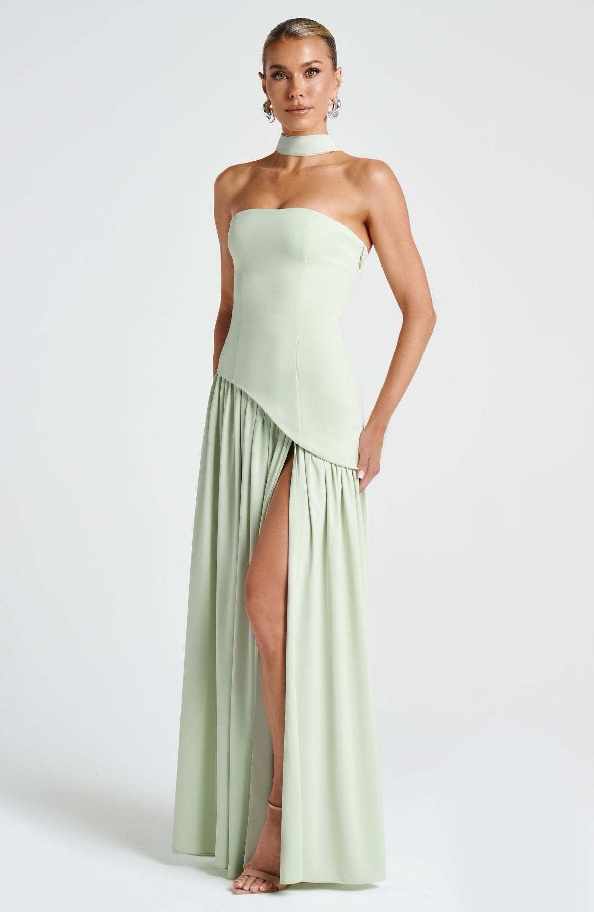 Raffaela – Asymmetric Drape Gown
