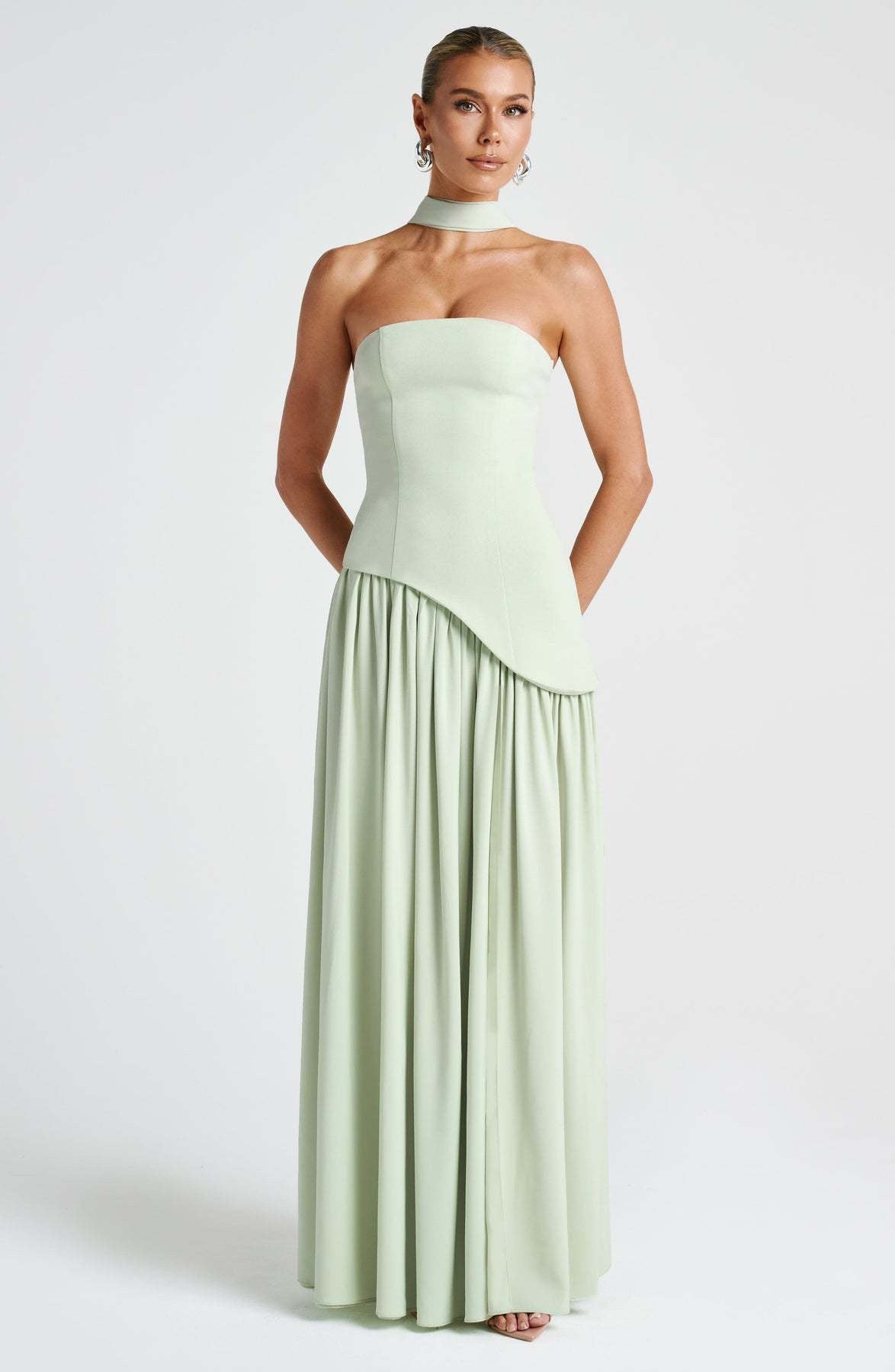 Raffaela – Asymmetric Drape Gown