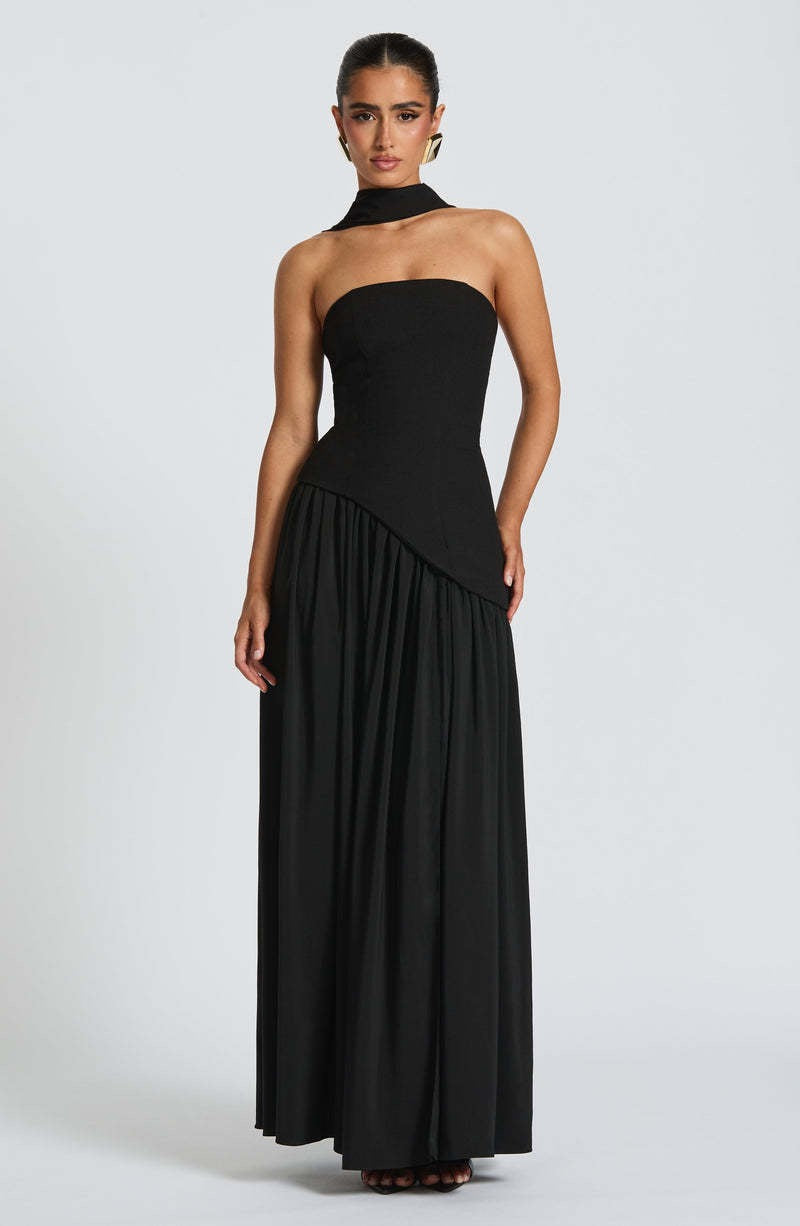 Carlotta – Asymmetric Drape Gown