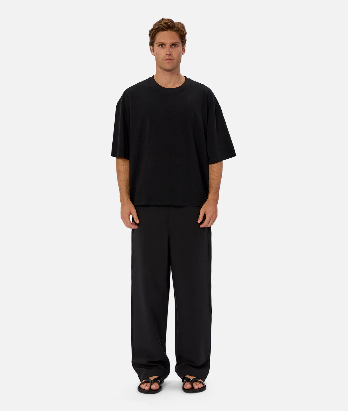 Arthur- Black Straight Leg Trousers