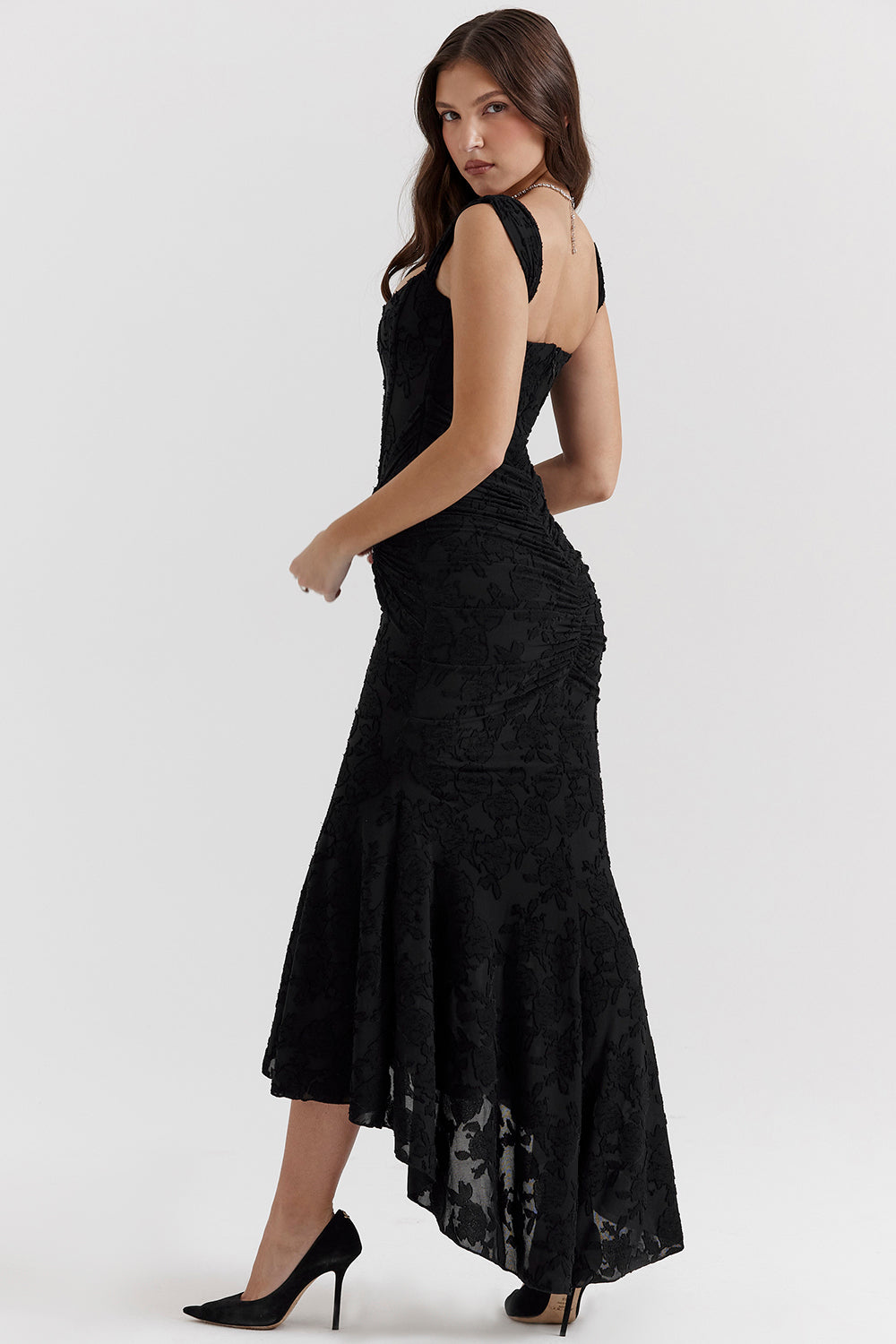 Florinda – Draped Corset Maxi Dress
