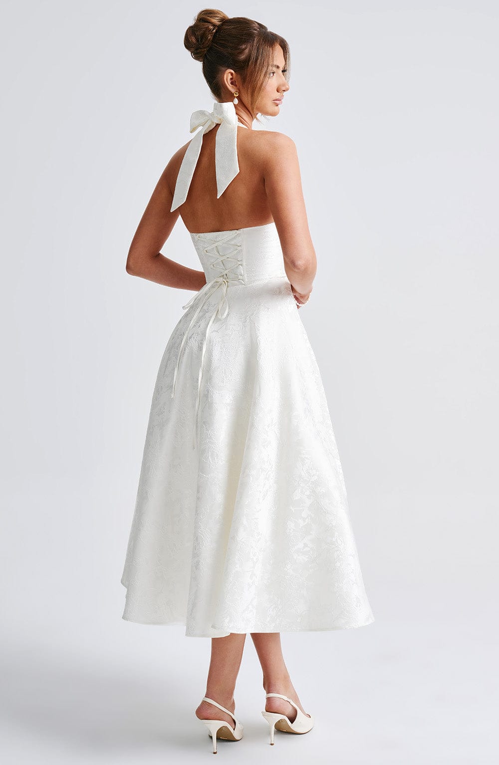 Gisella – Vintage Bow Halter Dress