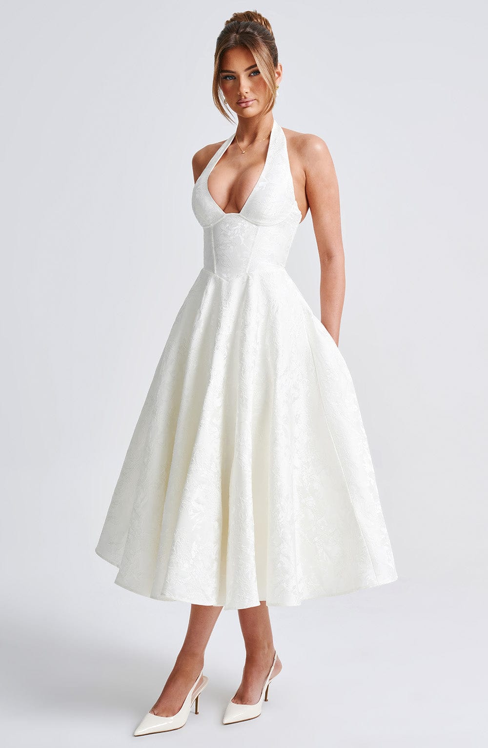 Gisella – Vintage Bow Halter Dress