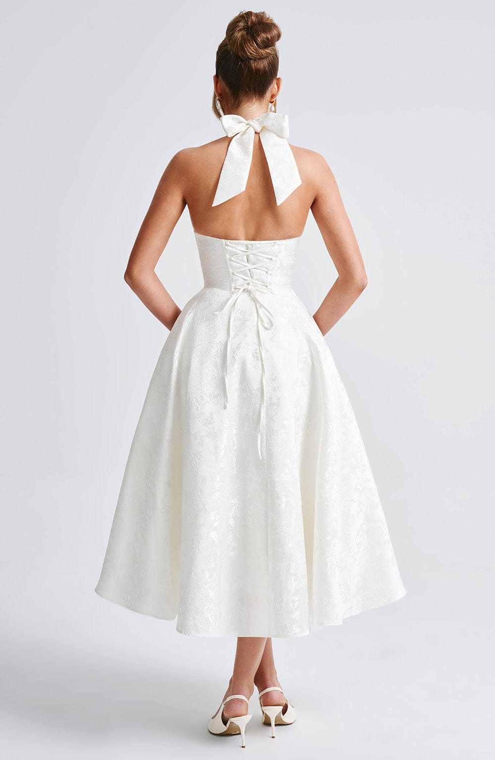Gisella – Vintage Bow Halter Dress