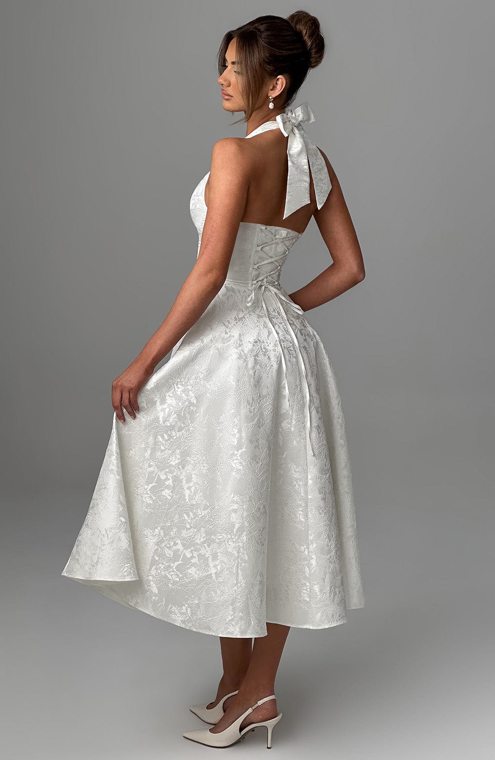 Gisella – Vintage Bow Halter Dress