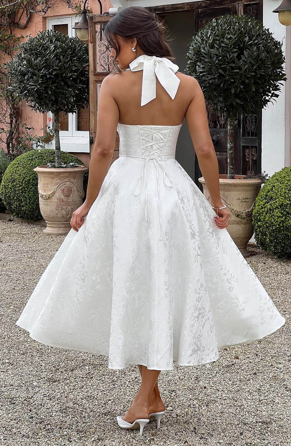 Gisella – Vintage Bow Halter Dress