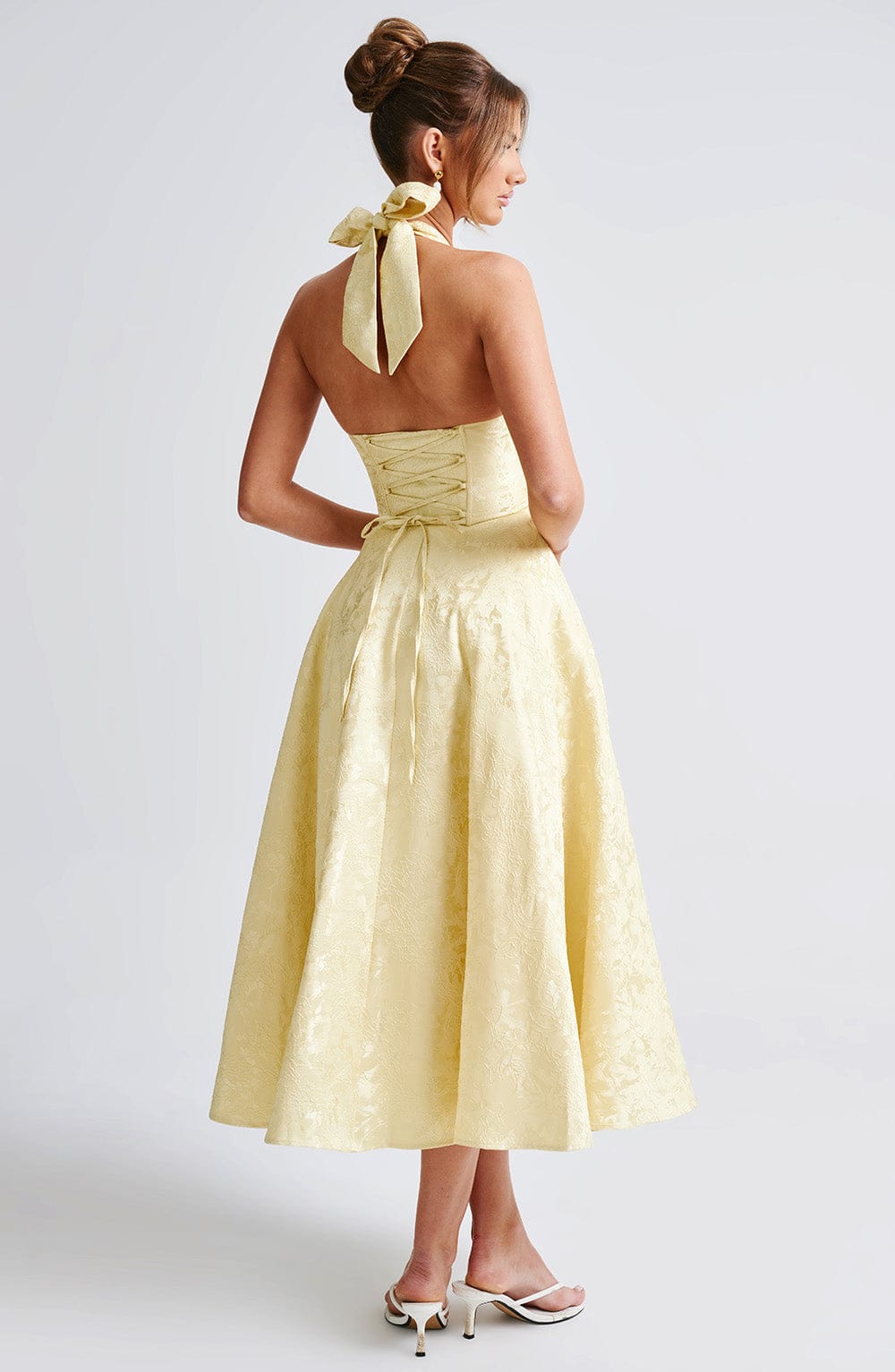 Gisella – Vintage Bow Halter Dress