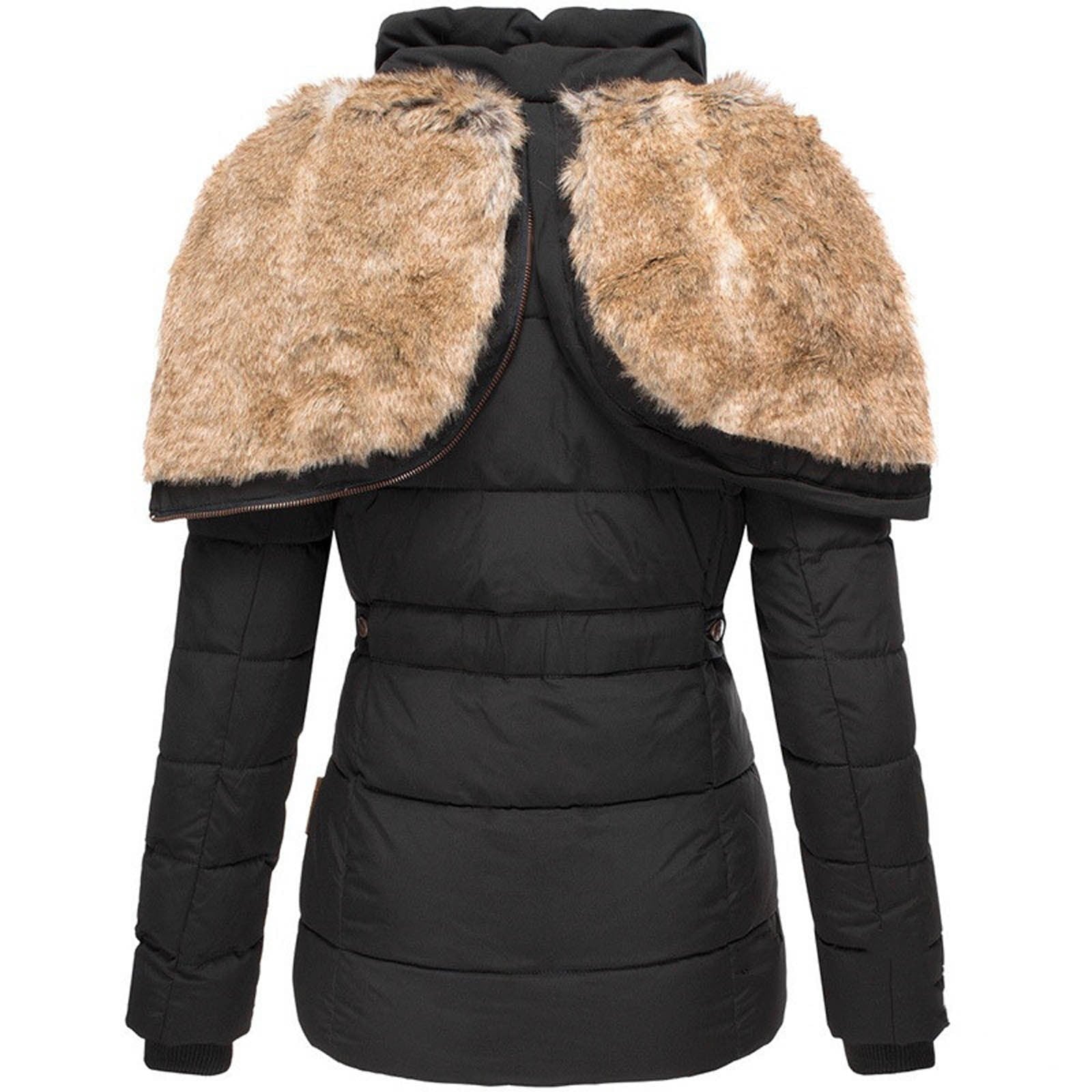 Winter coat with faux fur lining