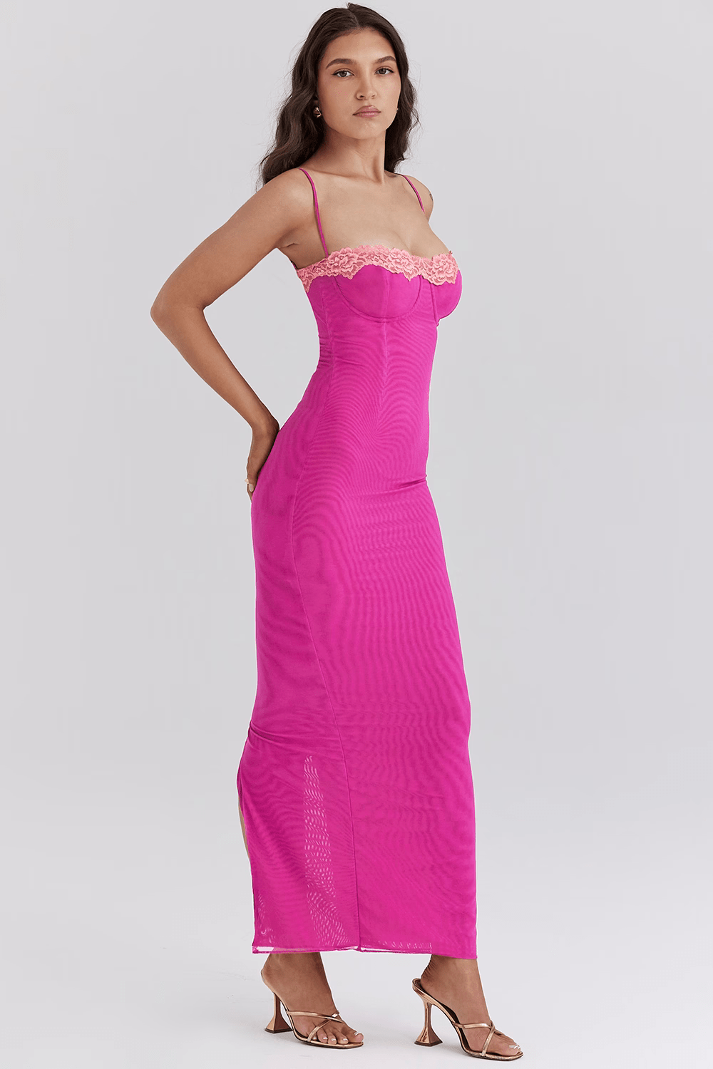 Cosima – Lace Bustier Bodycon Gown