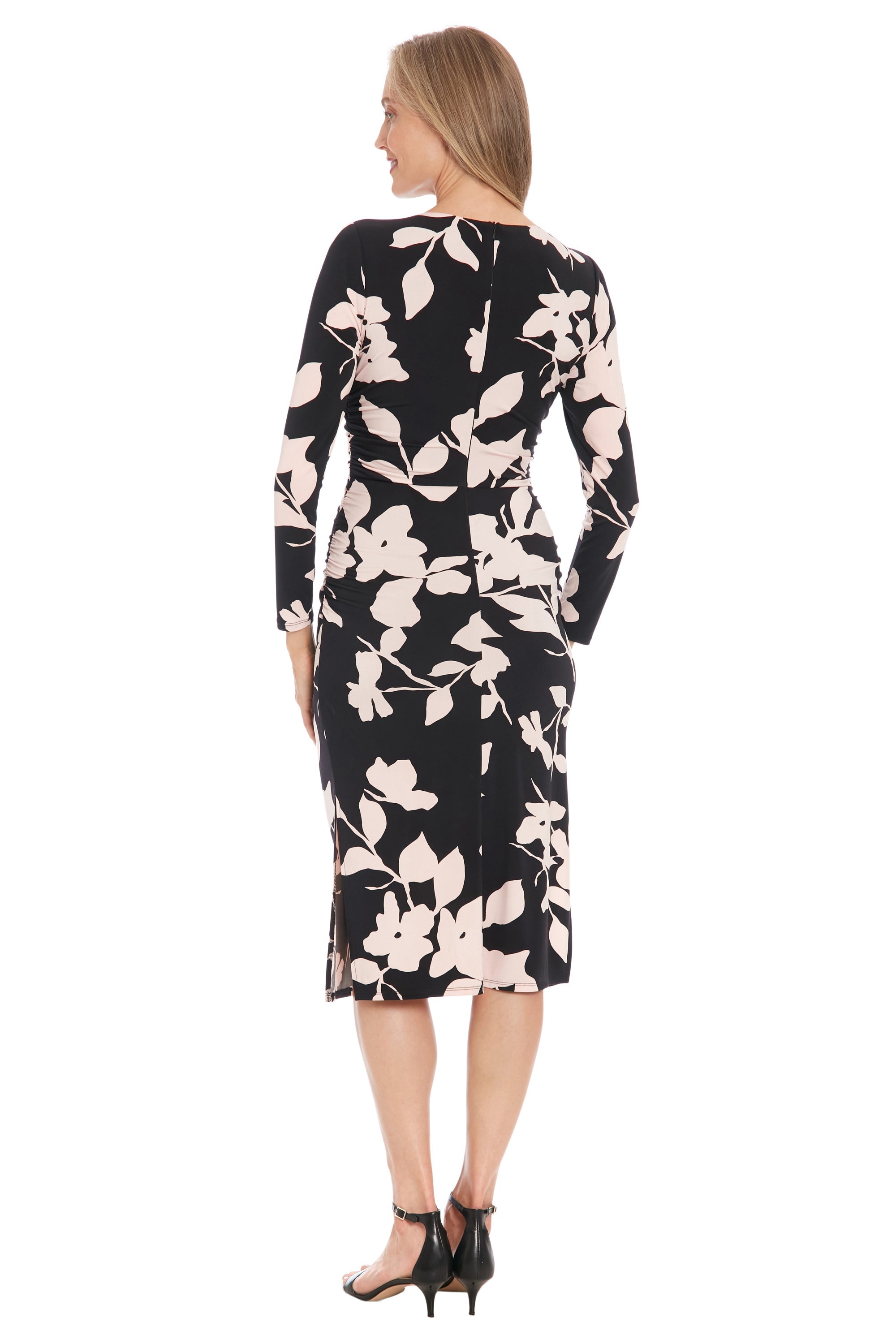 Brielle – Elegant Ruched Midi Dress