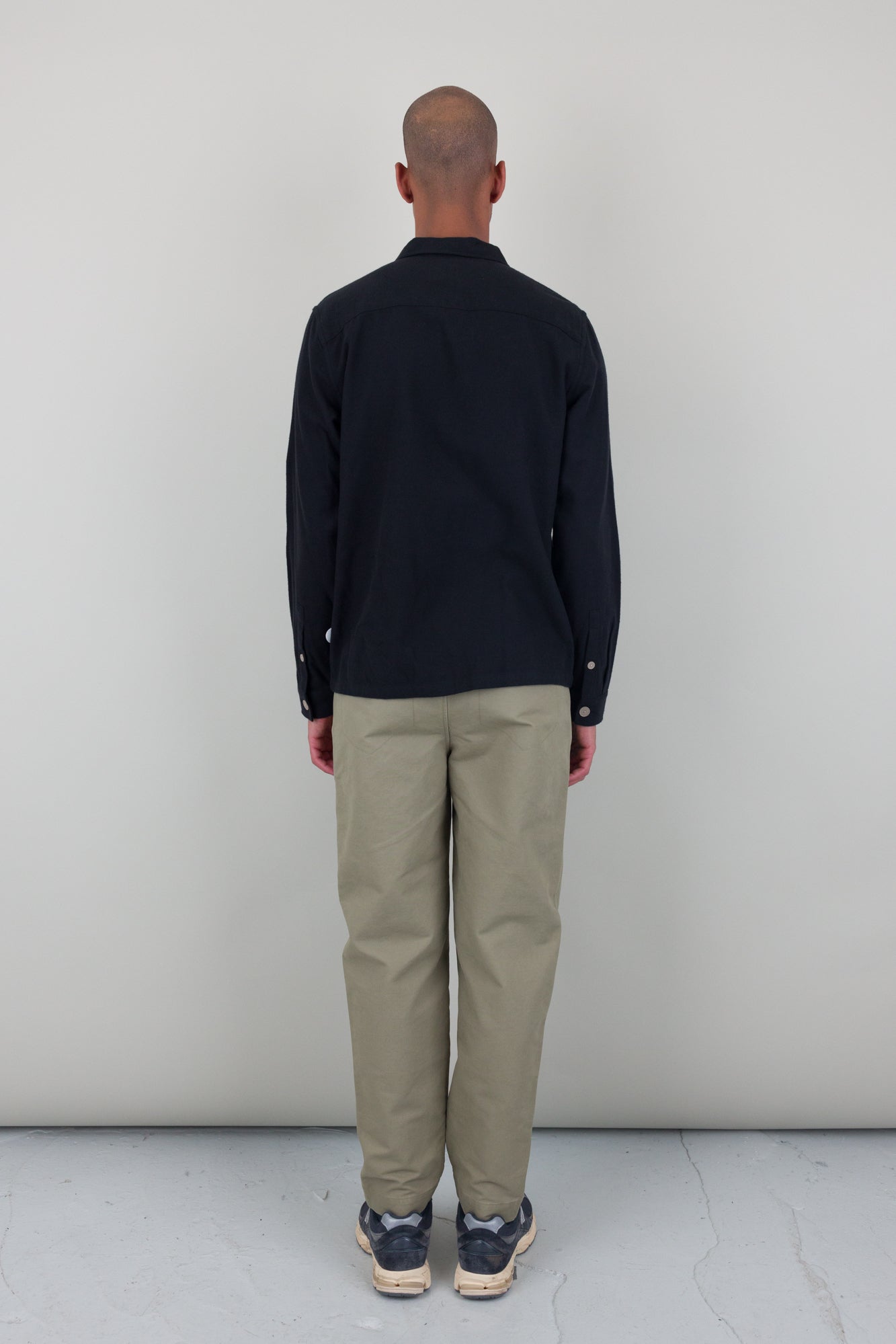 Jack -  Patch Shirt Black Flannel