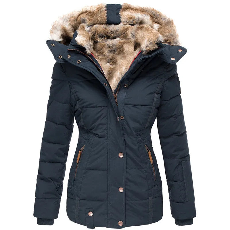 Winter coat with fur lining