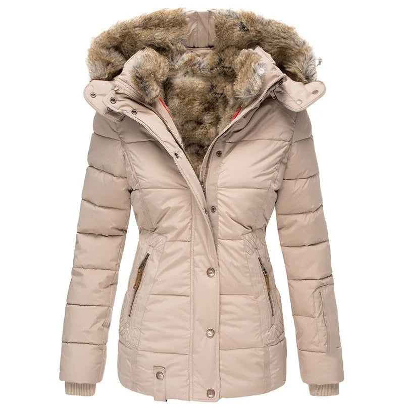 Winter coat with fur lining
