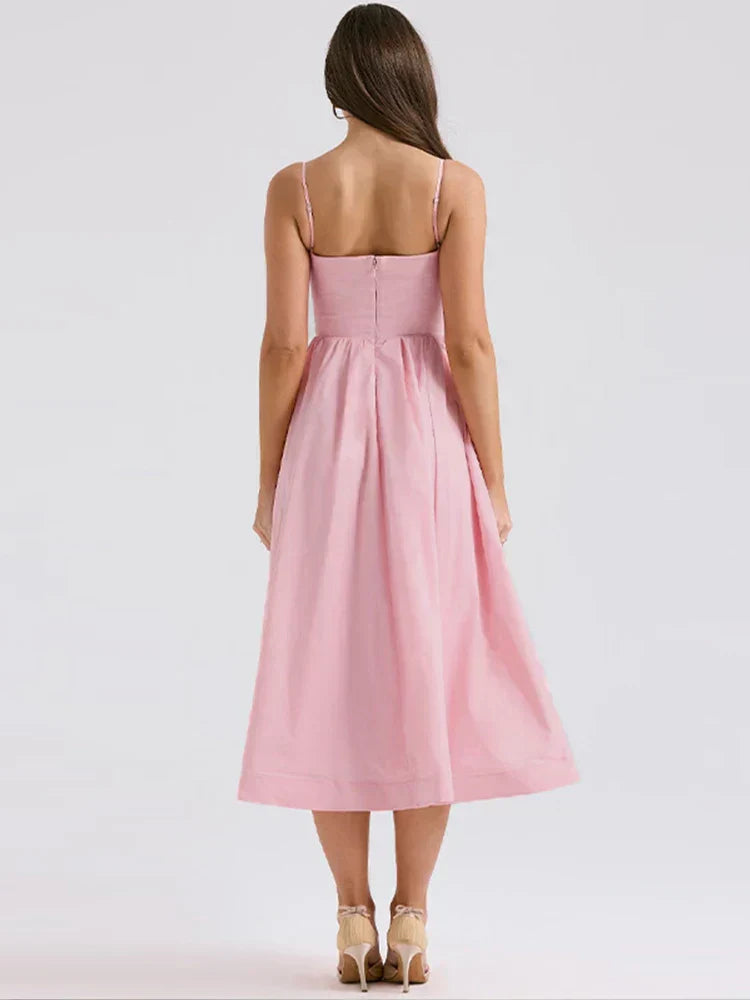 Sophie – Elegant Scoop Neck Strap Dress
