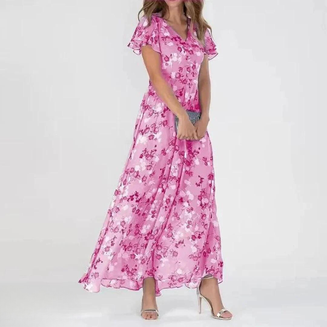 Briony – Chic V-Neck Summer Dress
