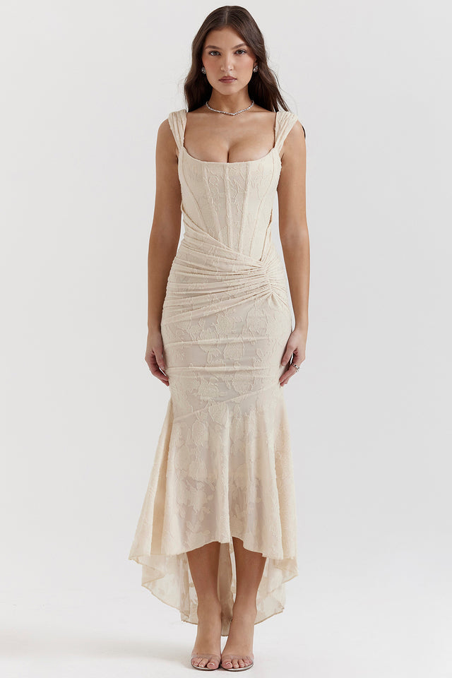 Florinda – Draped Corset Maxi Dress