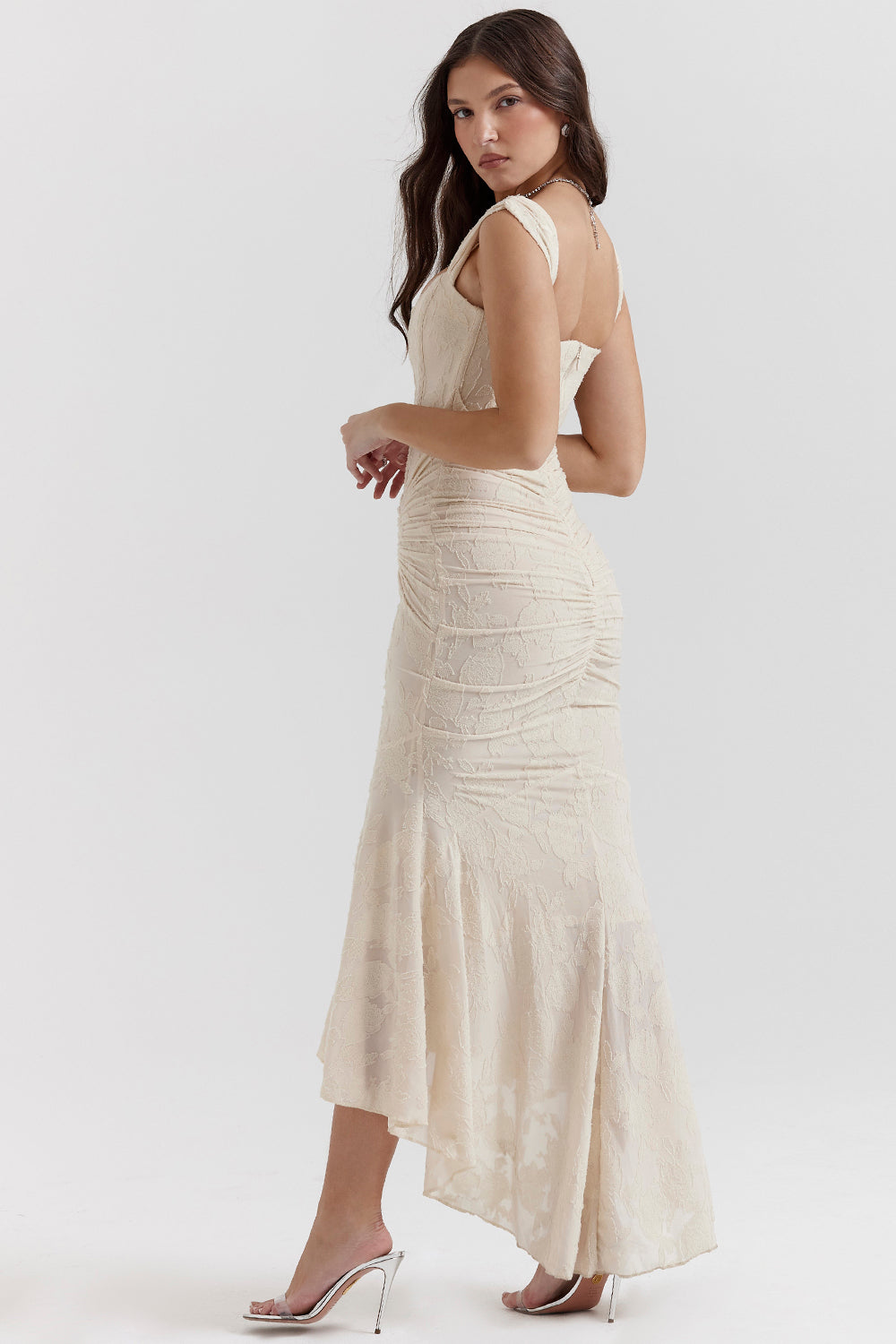 Florinda – Draped Corset Maxi Dress