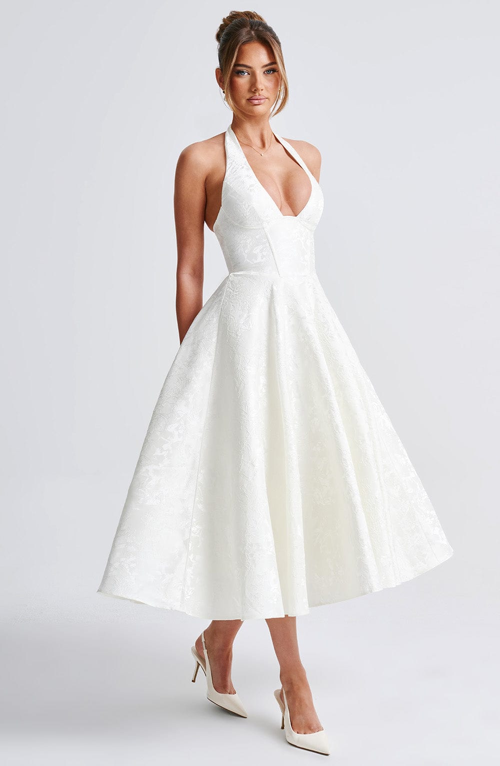 Gisella – Vintage Bow Halter Dress