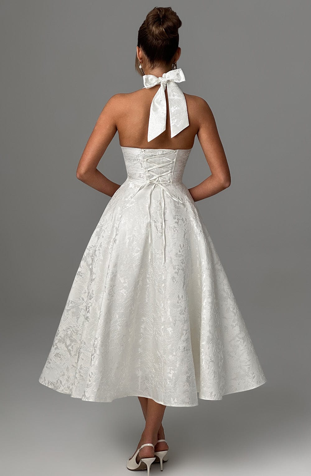 Gisella – Vintage Bow Halter Dress