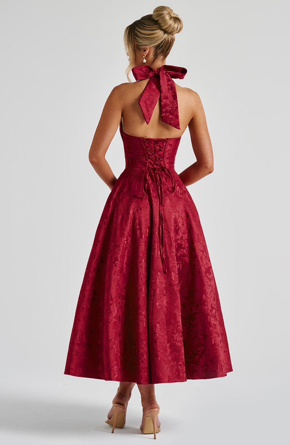 Paolina – Vintage Bow Halter Dress