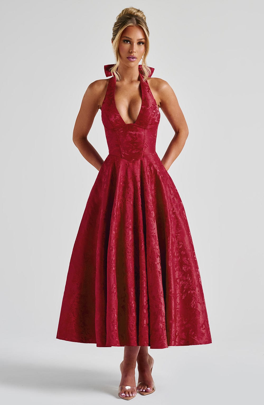 Gisella – Vintage Bow Halter Dress