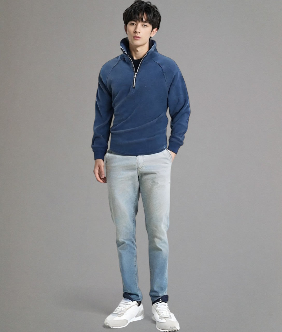 Aspen – Casual Half-Zip Sweater for Everyday Comfort